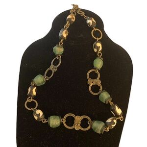 Vintage 1990s Polymer Clay  Artisian necklace hand crafted